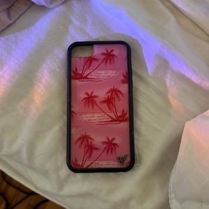 Pink wildflower case super cute